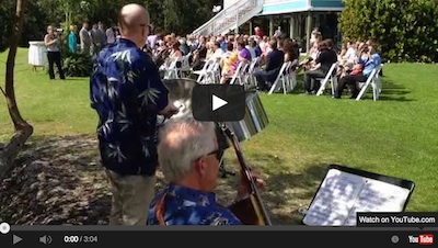 Dave Holmstrand Joe Braccio - Caladesi Steel Band Pan / Guitar Duo at a wedding ceremony at Tampa Bay Watch