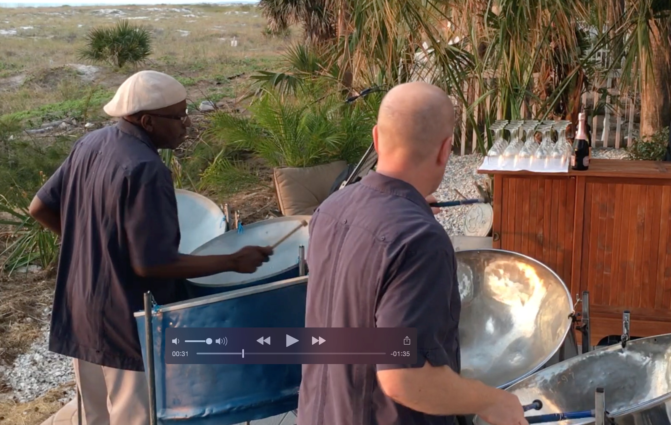 Caladesi Steel Band live on Clearwater Beach, Florida